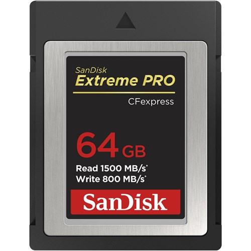 Sandisk Extreme Pro 64gb 1500 mbs Type B CFexpress Card 001